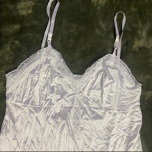 Vassarette White Lace Chemise